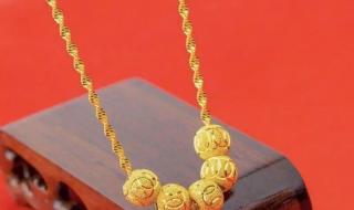 周大福男士黄金项链